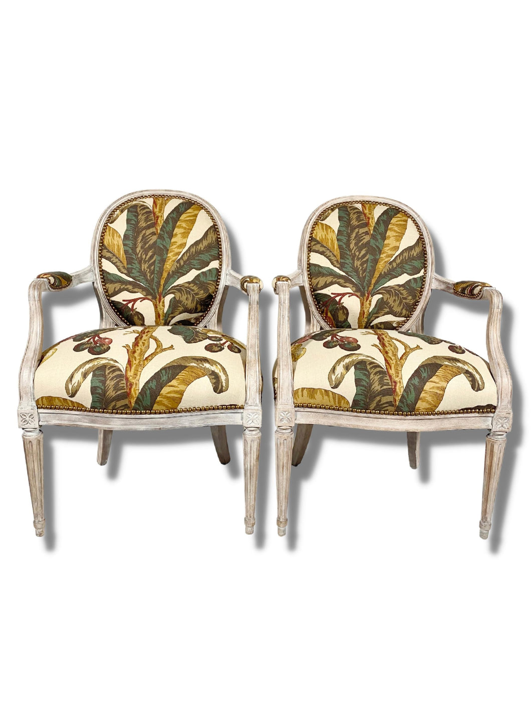 Tobacco Leaf Dining Chairs (Pair)
