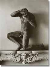Load image into Gallery viewer, Herb Ritts, &quot;Clay Nude on Mantle, Hollywood, 1989&quot; Print

