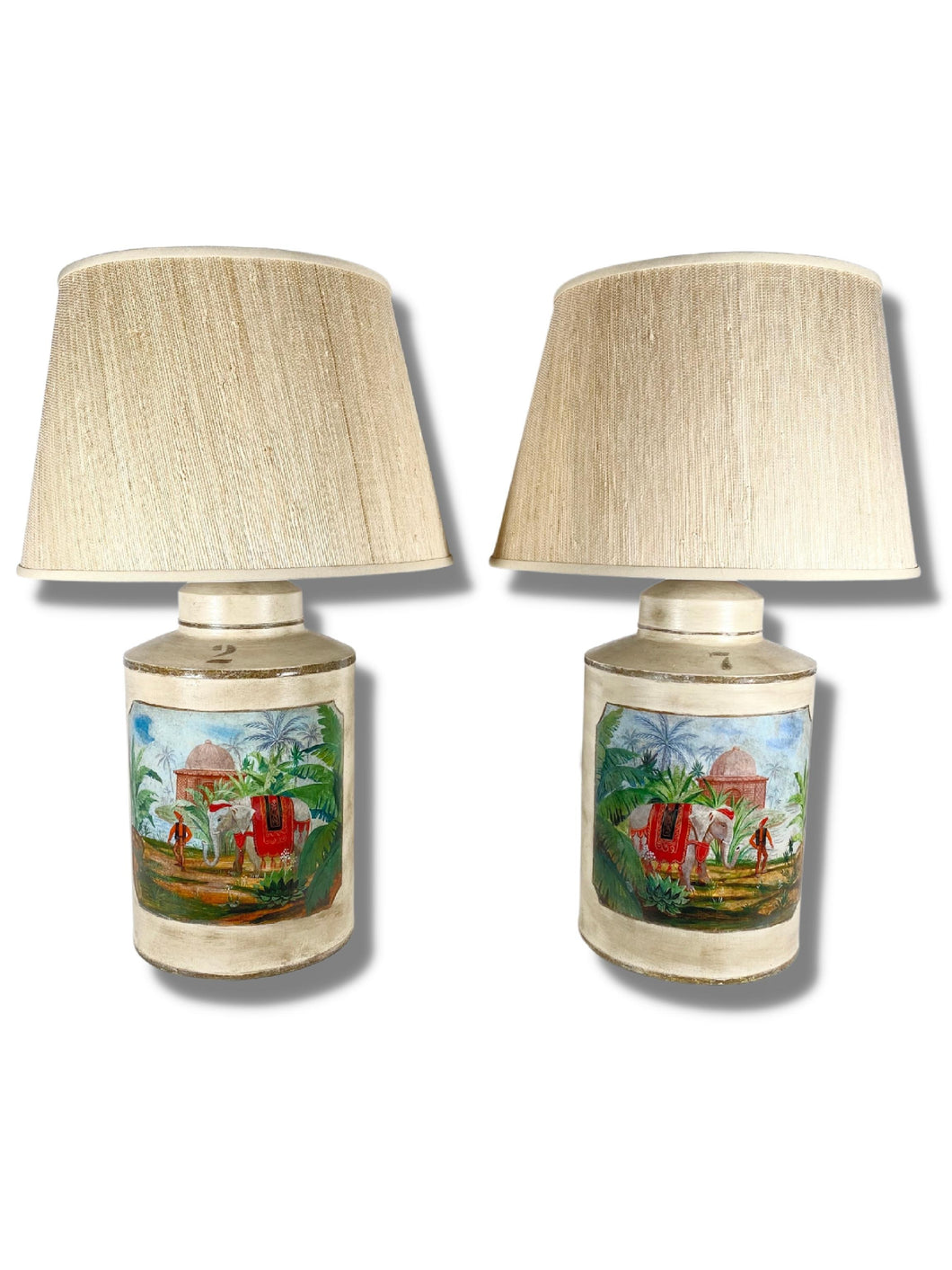 Tea Canister Lamps (Pair)