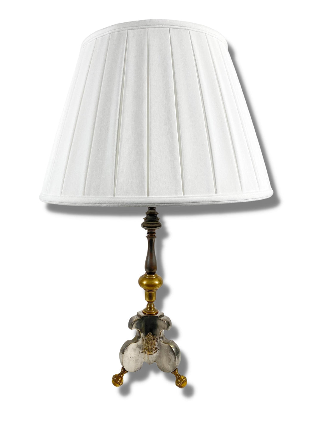 Baroque Pewter Lamp