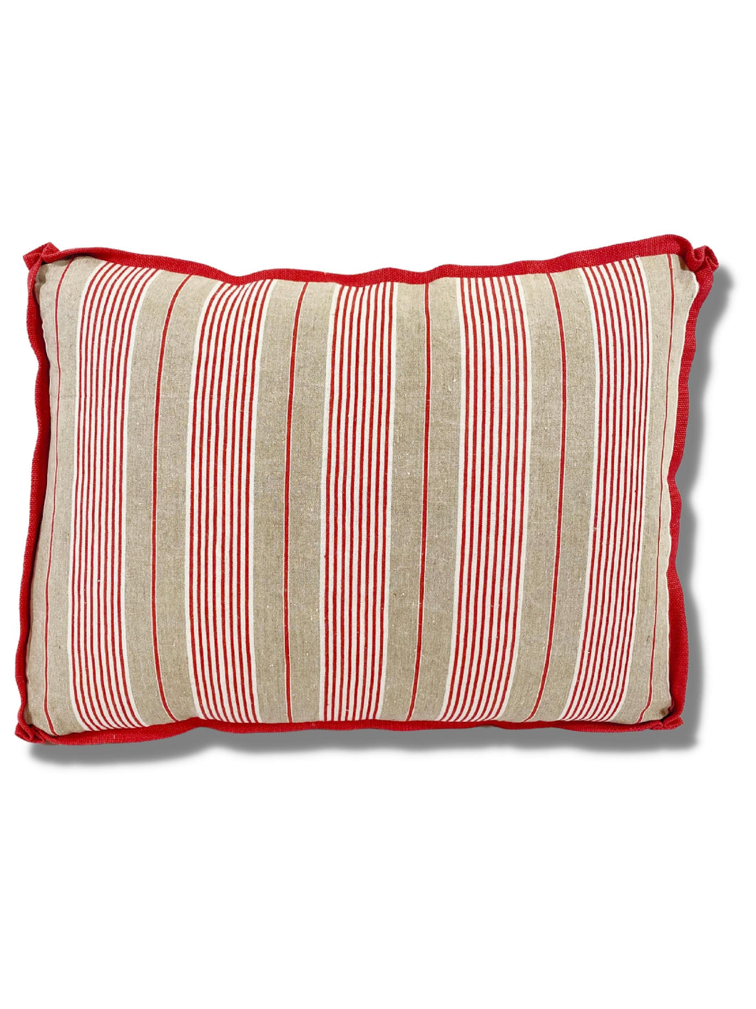 Antique French Ticking Boxed Pillows (Pair)