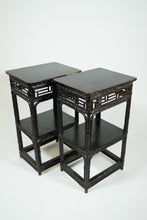Load image into Gallery viewer, Asian Bamboo Tables (Pair)
