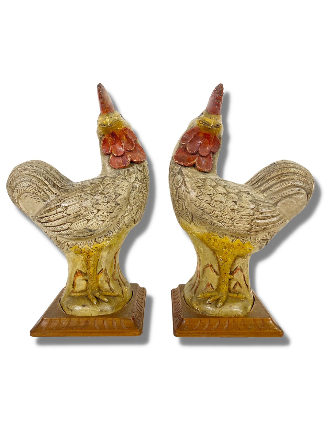 Americana Hand Carved Chickens