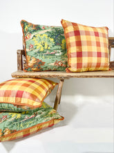 Load image into Gallery viewer, Romantic Pillows in Antique French Toile (Pair)
