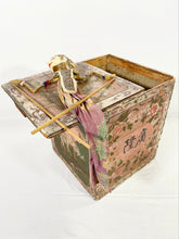 Load image into Gallery viewer, Asian Painted Wood Tea Box
