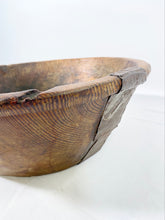 Load image into Gallery viewer, Asian Metal Mounted Wood Bowl
