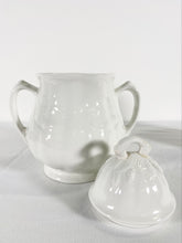 Load image into Gallery viewer, White Porcelain &quot;Wheat&quot; Cream &amp; Sugar (Set)
