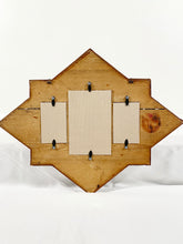 Load image into Gallery viewer, Antique Tramp Art Triple Picture Frame
