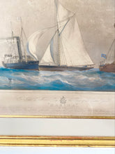 Load image into Gallery viewer, Antique Hand-Colored Ship Prints (Pair)
