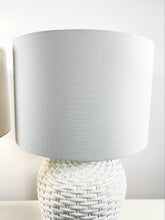 Load image into Gallery viewer, Vintage Basket-Weave Lamps (Pair)
