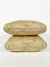 Load image into Gallery viewer, Gold Floral Silk Pillows (Pair)

