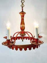 Load image into Gallery viewer, Red Tôle Chandelier
