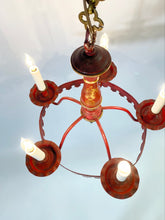 Load image into Gallery viewer, Red Tôle Chandelier
