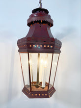 Load image into Gallery viewer, Antique Red Tôle Lantern
