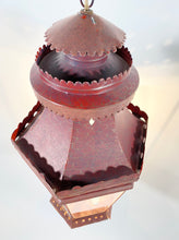 Load image into Gallery viewer, Antique Red Tôle Lantern
