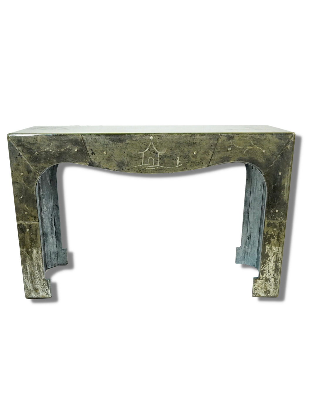 Mirrored Chinois-style Console