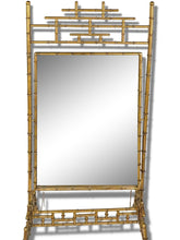 Load image into Gallery viewer, Faux Bamboo Cheval Mirror
